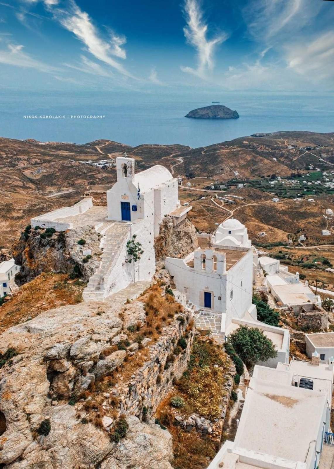 Eleios Hotel Serifos Ливадион Экстерьер фото